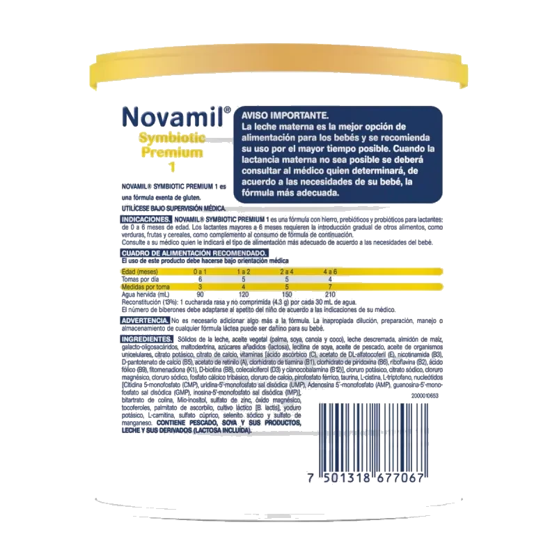 NOVAMIL 1 SYMBIOTIC PREMIUM 400G