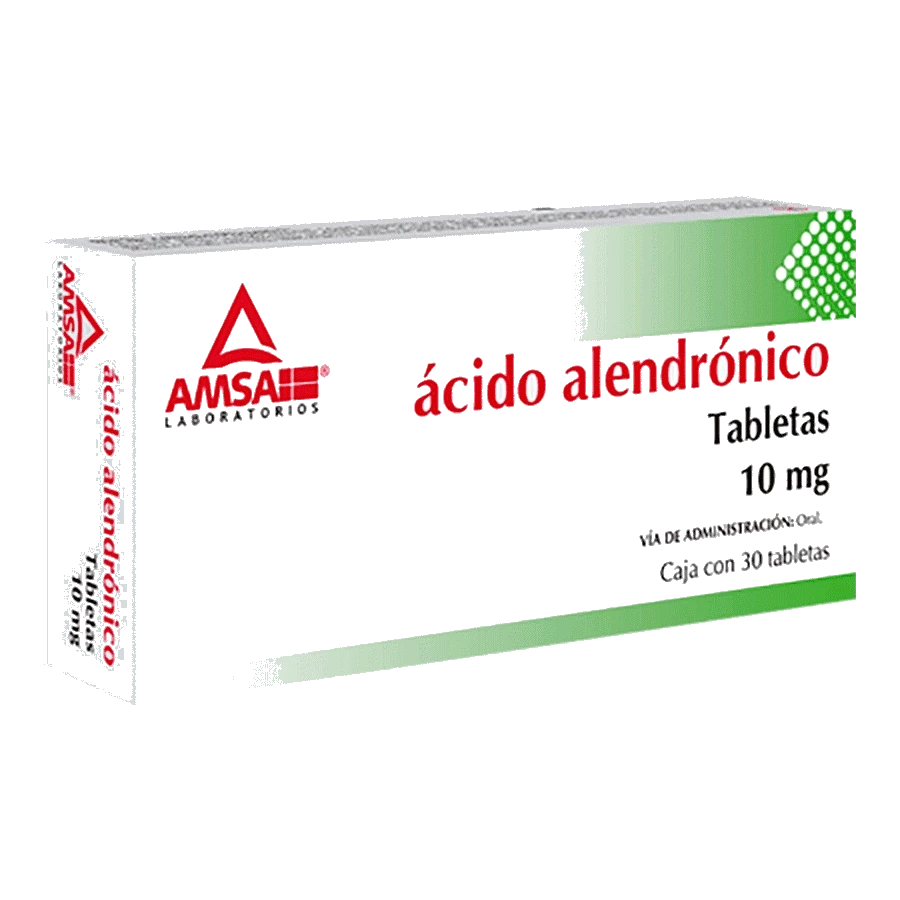 Ácido Alendrónico 10 Mg 30 Tabletas Genérico Amsa