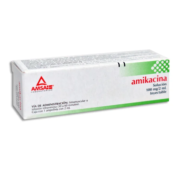 AMIKACINA 100MG/2ML (A.M.K.) 1AMP SOL
