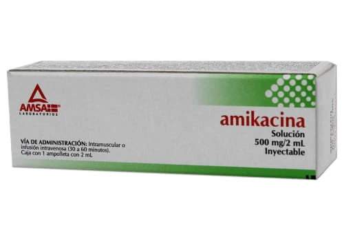 AMIKACINA 500MG/2ML (A.M.K.) 1AMP SOL