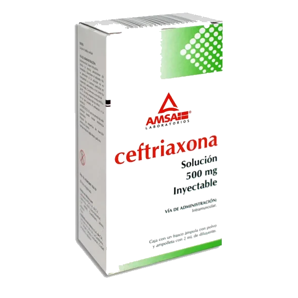 CEFTRIAXONA 500MG IM AMSA