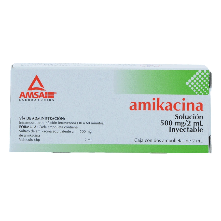 AMIKACINA 500MG/2ML (AMK) 2AMP SOL