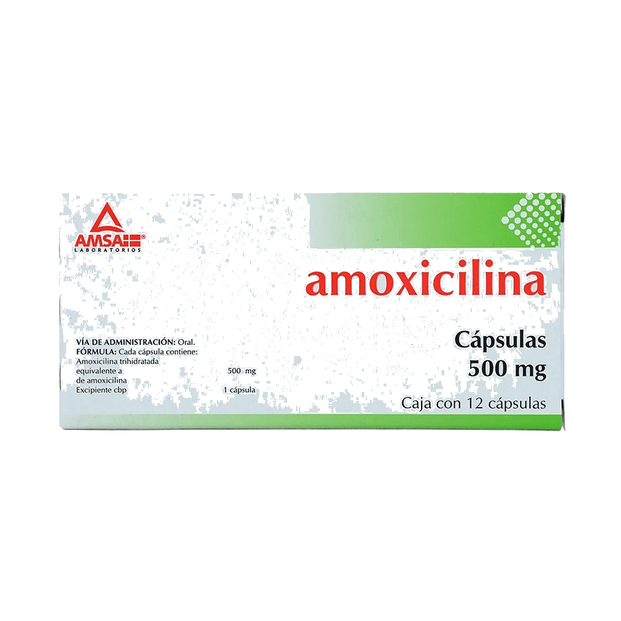 AMOXICILINA 500MG (AMSAXILINA) 12CAPS