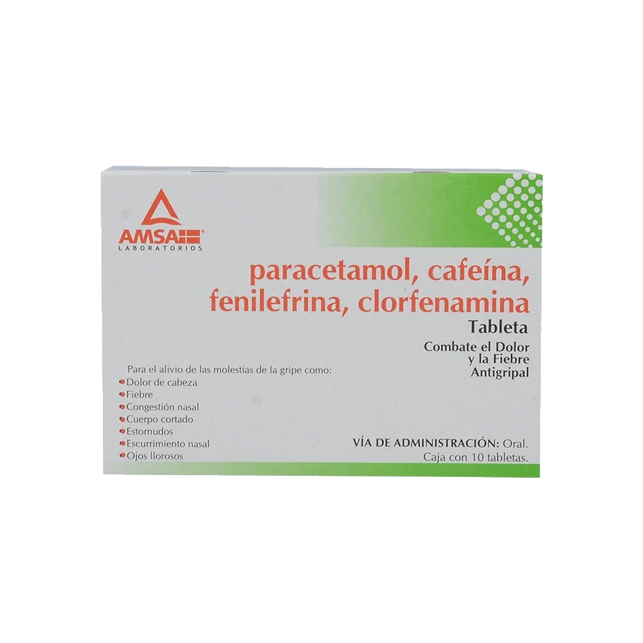 CLORFENAMINA COMPUESTA (AGRIFEN) 10TABS