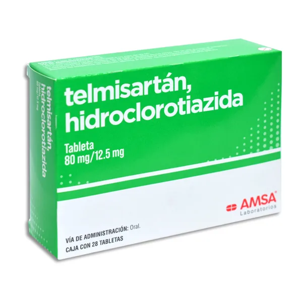 TELMISARTAN, HIDROCLOROTIAZIDA 80/12.5MG AMSA