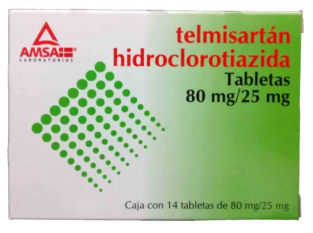 TELMISARTAN, HIDROCLOROTIAZIDA 80/25MG AMSA