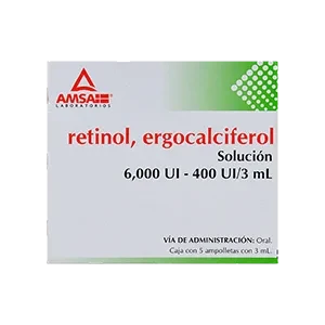 RETINOL/ERGOCAL 5 AMP 6000/400 UI/3 ML