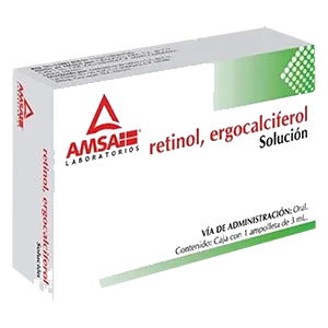 RETINOL/ERGOCAL 1 AMP 6000/400 UI/ 3 ML