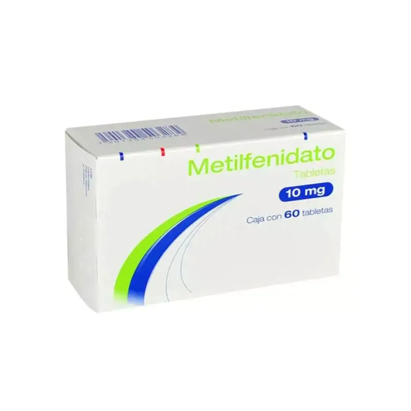 Metilfenidato 10 Mg 60 Tabletas Genérico Psicofarma