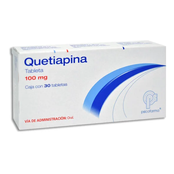 Quetiapina 100 Mg 30 Tabletas Genérico Psicofarma