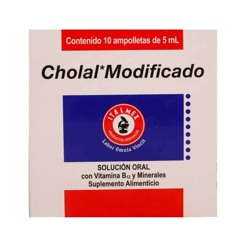 CHOLAL MODIFICADO 3UG/11.66/0.77MG AMP ING C/10 .*ITA*