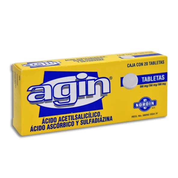 AGIN 300/250/30MG TAB C/20 *NRD*