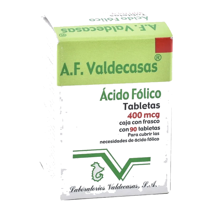 Ácido Fólico 0.4 Mg 90 Tabletas