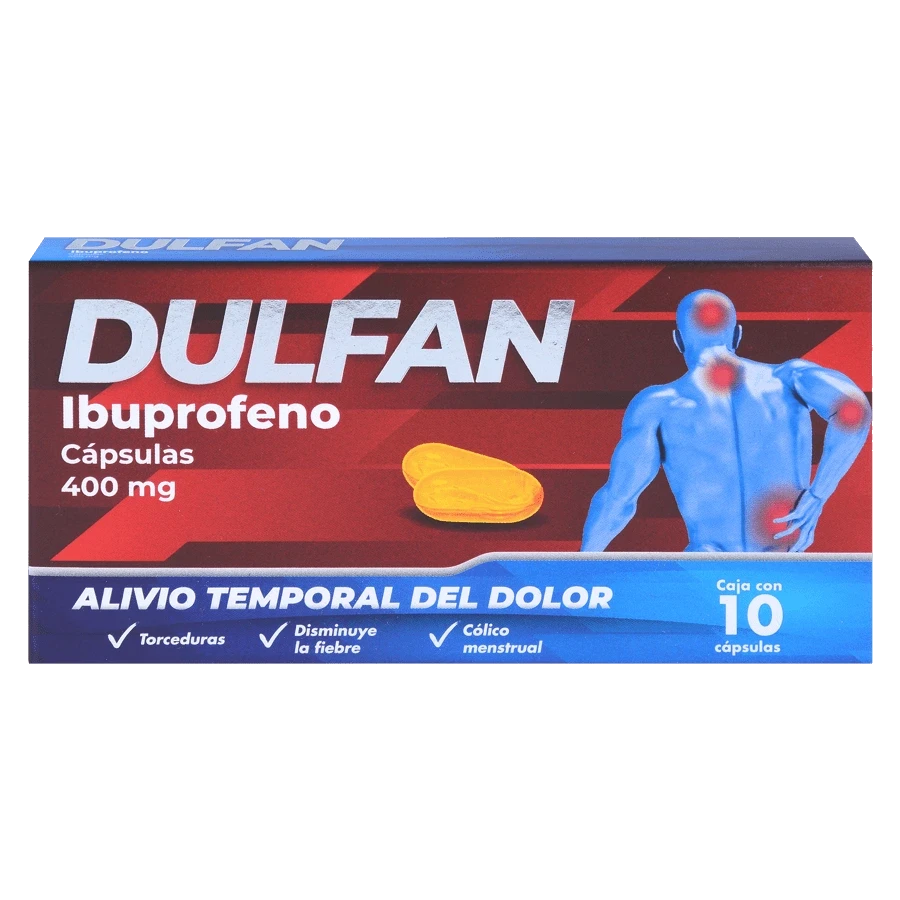 DULFAN 10 CAPS 400 MG