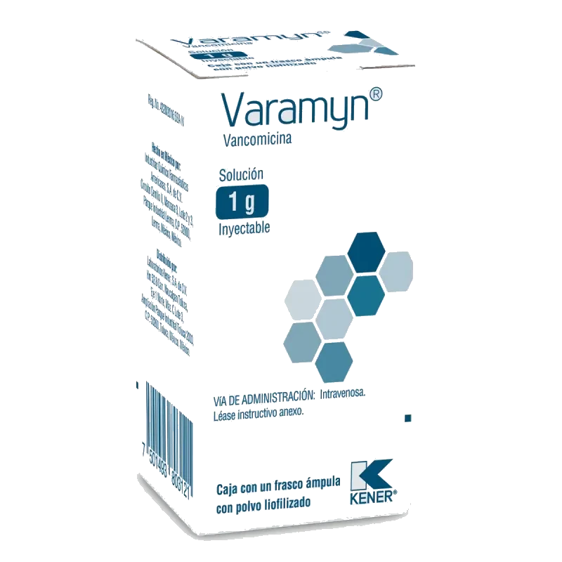 Varamyn Vancomicina 1 g Caja Con 1 Frasco
