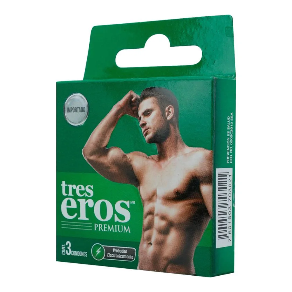 Preservativo Tres Eros Premium 3 Condones