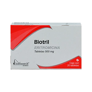 BIOTRIL (ERITROMICINA 500MG) 20TABS