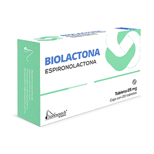 BIOLACTONA (ESPIROLACTONA 25MG) 20TABS