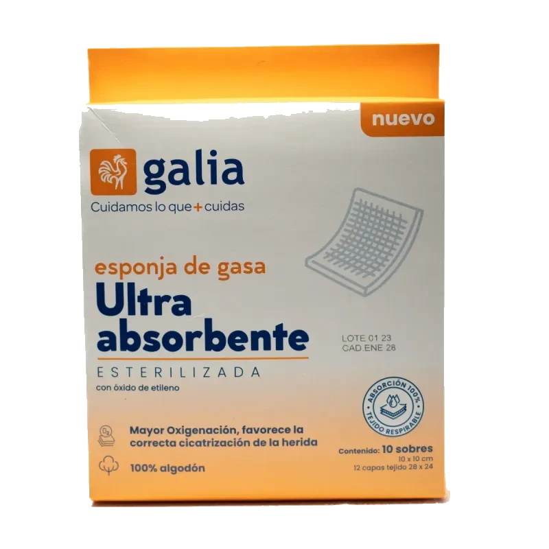 GALIA ESPONJA DE GASA 10X10 10SOB