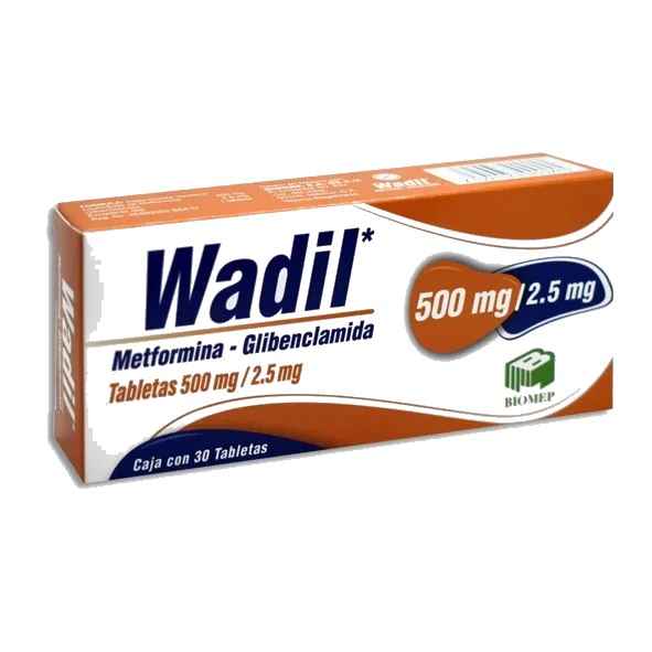 WADIL (METFO/GLIBENC 500MG/2.5MG) 30TABS