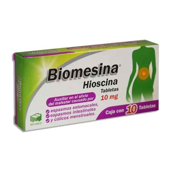 Butilhioscina 10 Mg 10 Tabletas Genérico Com Biomep