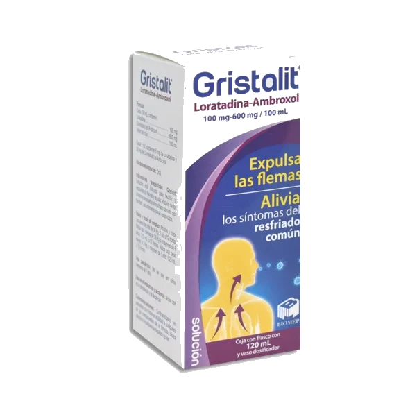 GRISTALIT (LORATADINA/AMBROXOL)120ML SOL