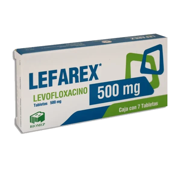 LEFAREX (LEVOFLOXACINO 500MG) 7TABS