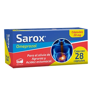 SAROX (OMEPRAZOL 20MG) 28CAPS