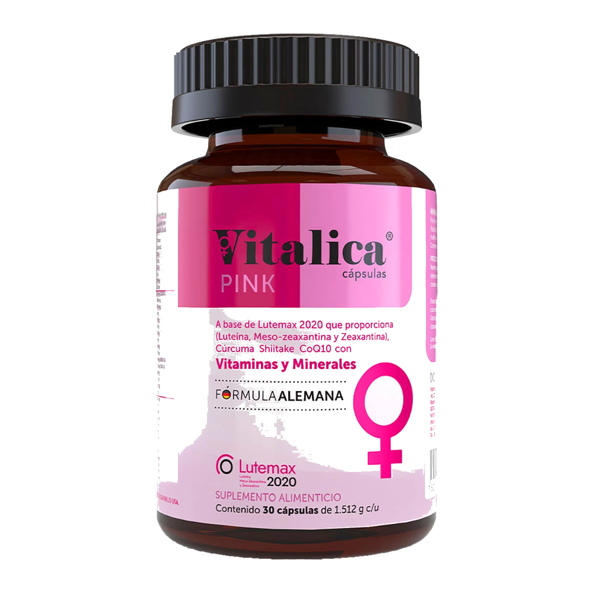 Vitalica Pink Suplemento Alimenticio Vitaminas Frasco Con 30 Cápsulas