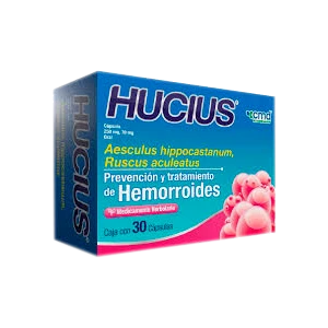 HUCIUS 30 CAPS 250/70 MG