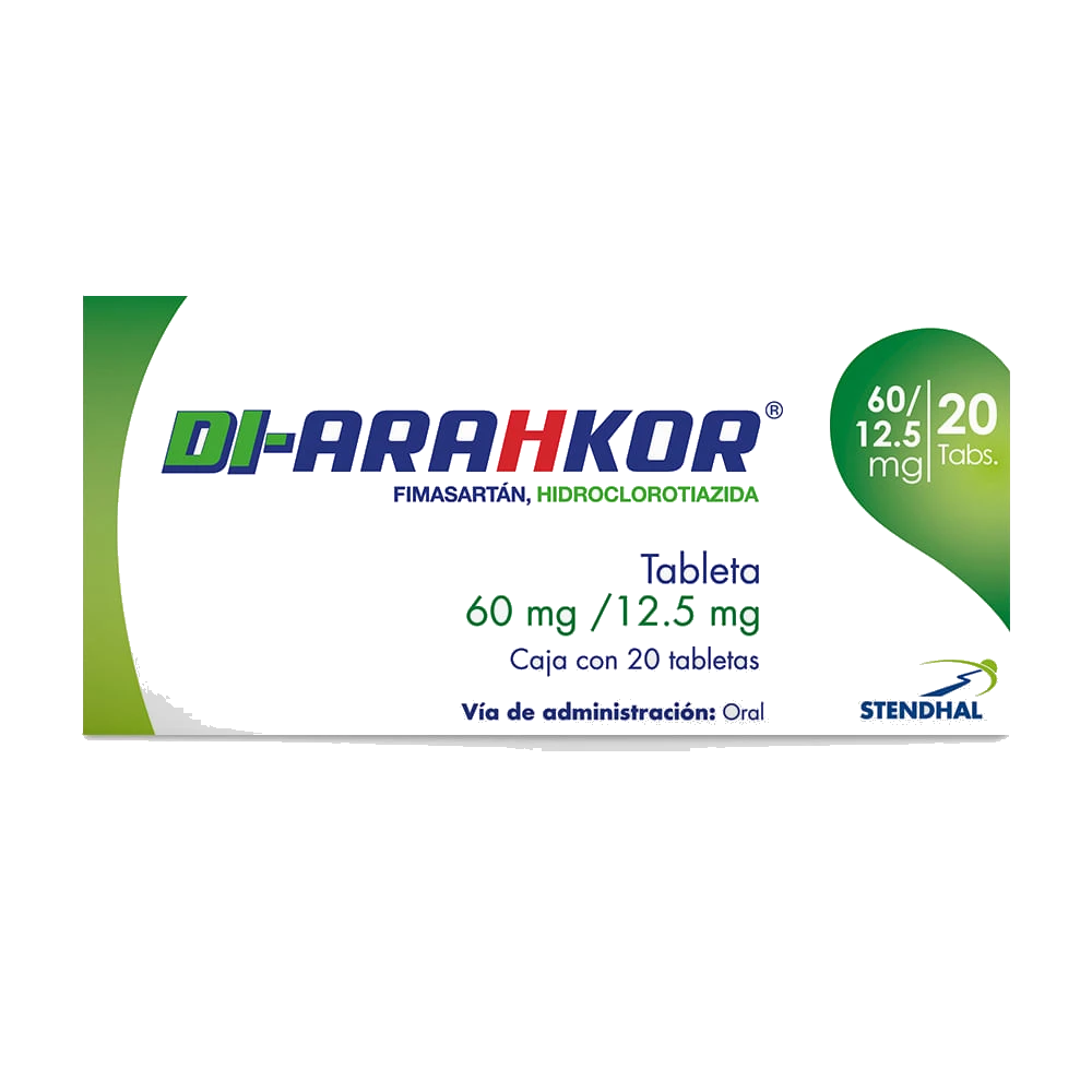 Di Arahkor 60/12.5 Mg 20 Tabletas