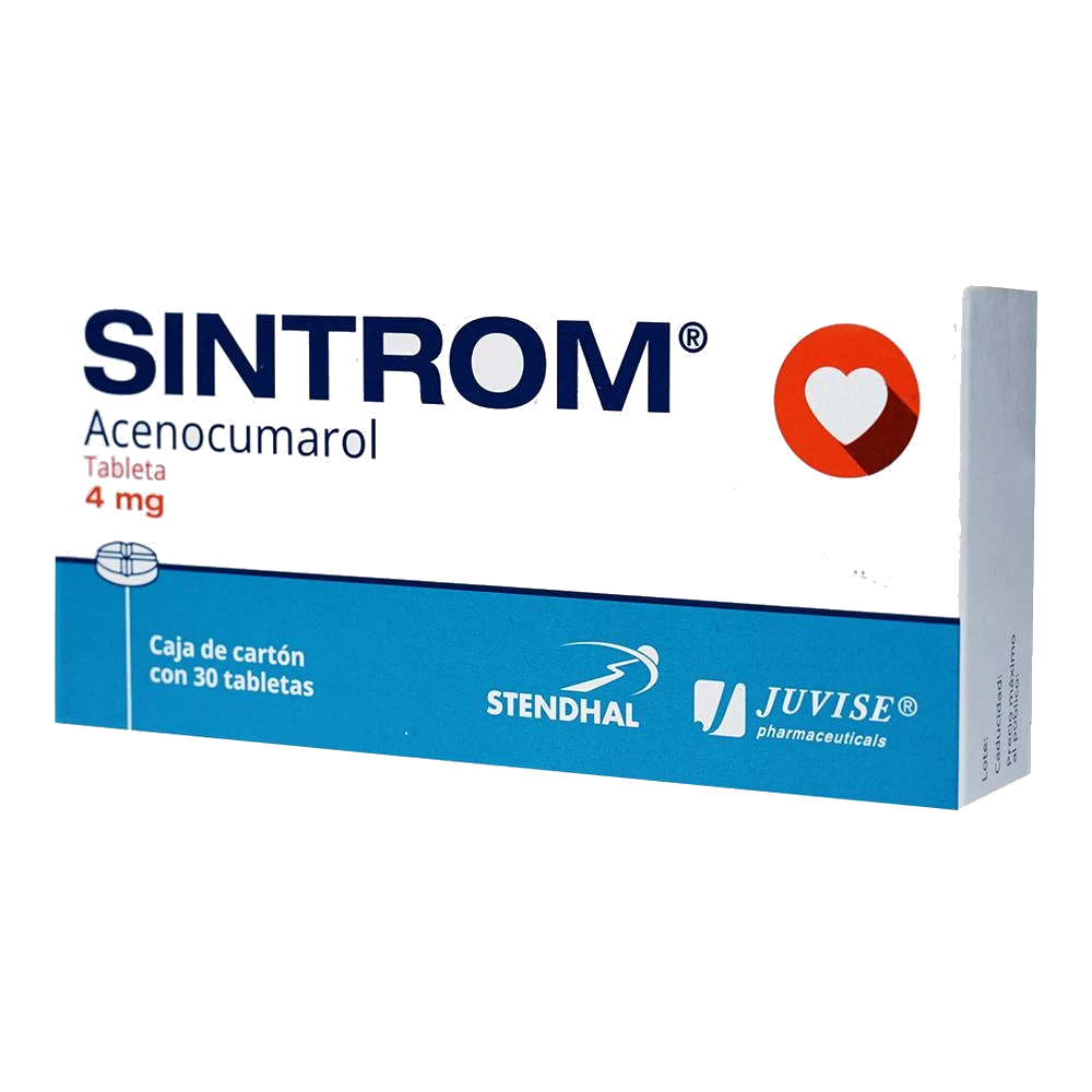 Sintrom 4 Mg 30 Tabletas