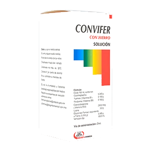 CONVIFER C/HIERRO 1 SOL 2.09/3MG/220 ML