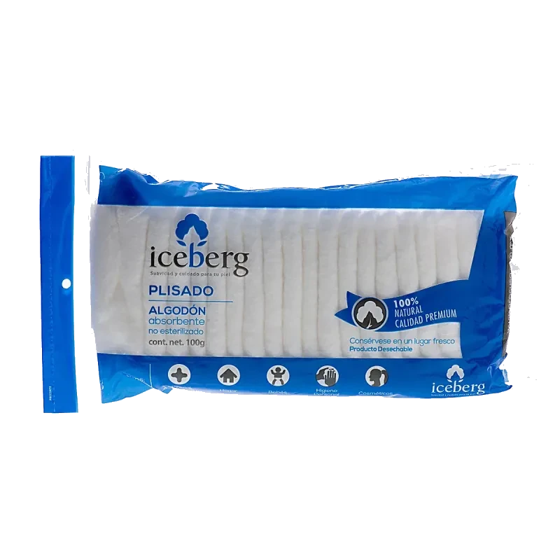 ALGODON ABSORBENTE PLISADO ICEBERG