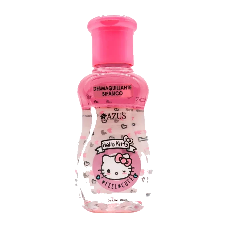Hello Kitty Fresa Azu´s Envase Con Desmaquillante Bifasico De  110 ml