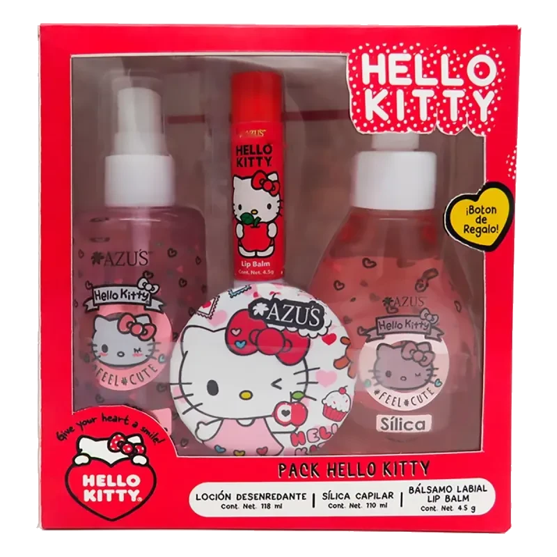 Pack Hello Kitty Capilar Loción Desenredante / Sílica Capilar / Bálsamo Labial