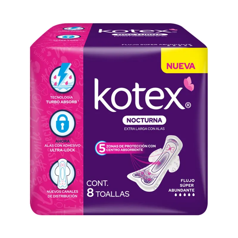 KOTEX NOCTURNA CON ALAS