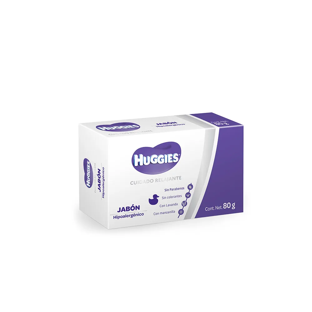 JABON HUGGIES RELAJANTE EN BARRA 80G *KCL*