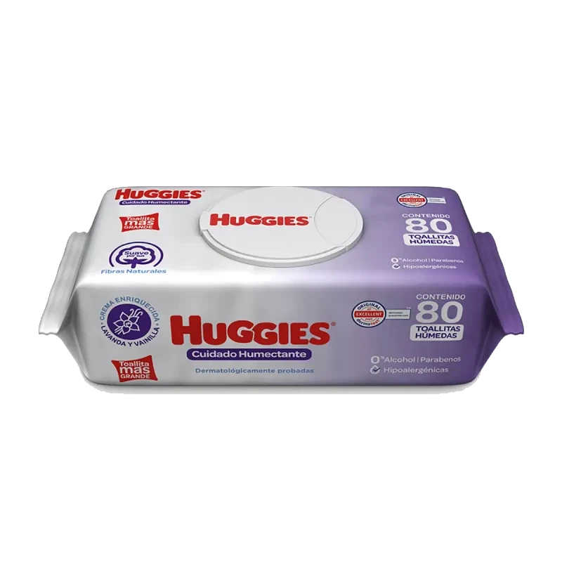 Toallas Húmedas Huggies Cuidado Humectante 80 Piezas
