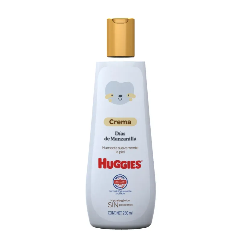 Días De Manzanilla Huggies Envase Con Crema De  250 ml