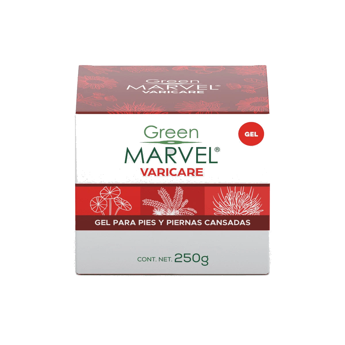 Green Marvel Varicare Gel Para Pies y Piernas De 250 gr