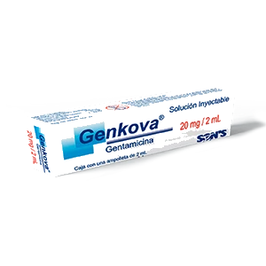 GENKOVA (GENTAMICINA 20MG/2ML) 1AMP SOL