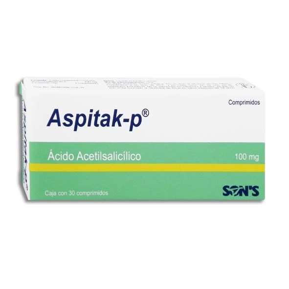 ASPITAK-P (AC ACETILSALICI 100MG) 30COMP