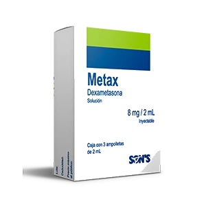 METAX (DEXAMETASONA 8MG/2ML)3AMP SOL