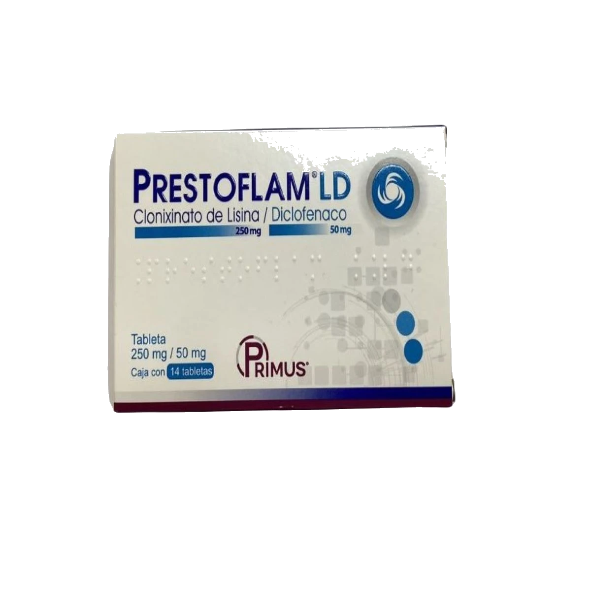 PRESTOFLAM LD 14 TAB 250 MG / 50 MG