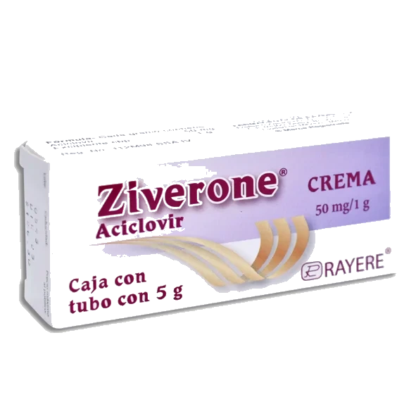 ZIVERONE (ACICLOVIR 50MG/1G)5G CMA