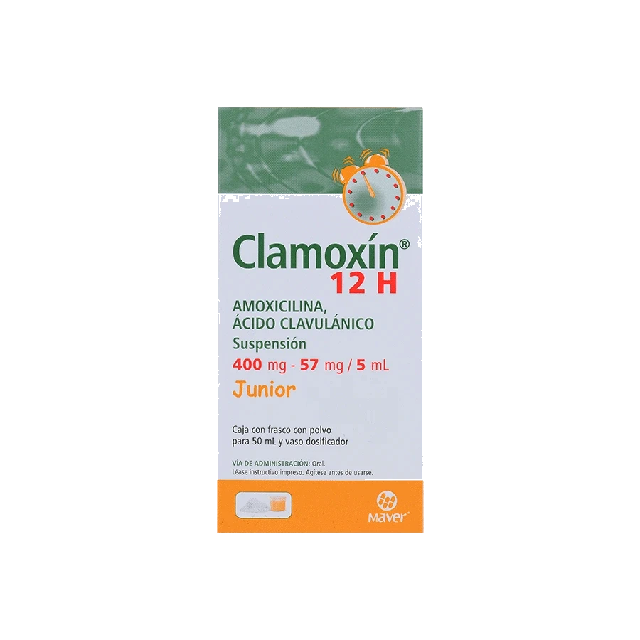 CLAMOXIN 12H JR 1 SUSP 400/57MG/5/50 ML