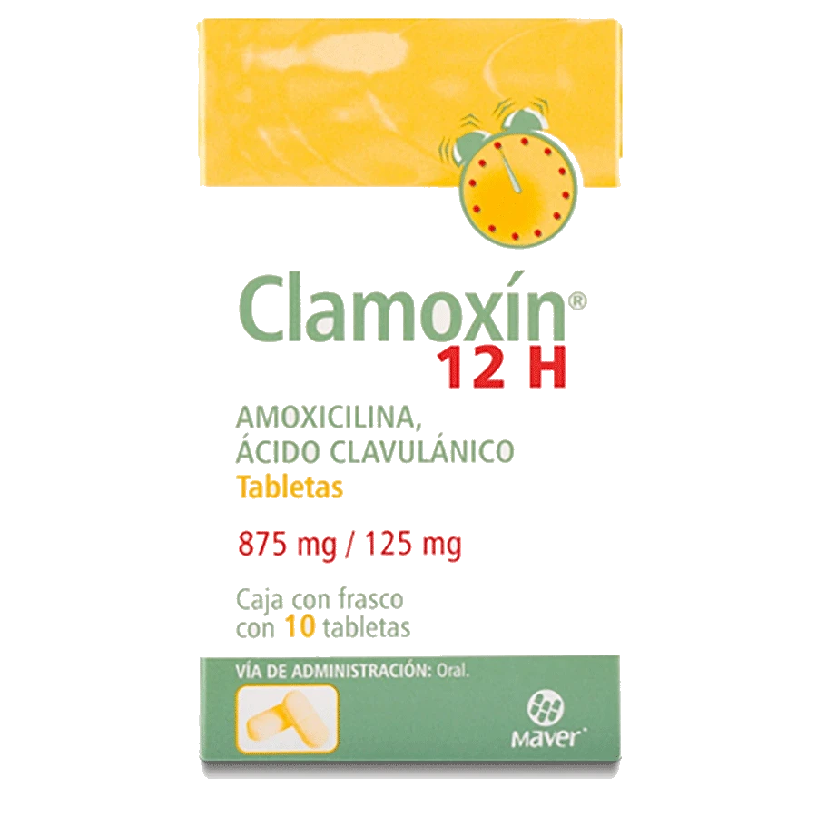 CLAMOXIN 12H 875MG/125MG 10TABS
