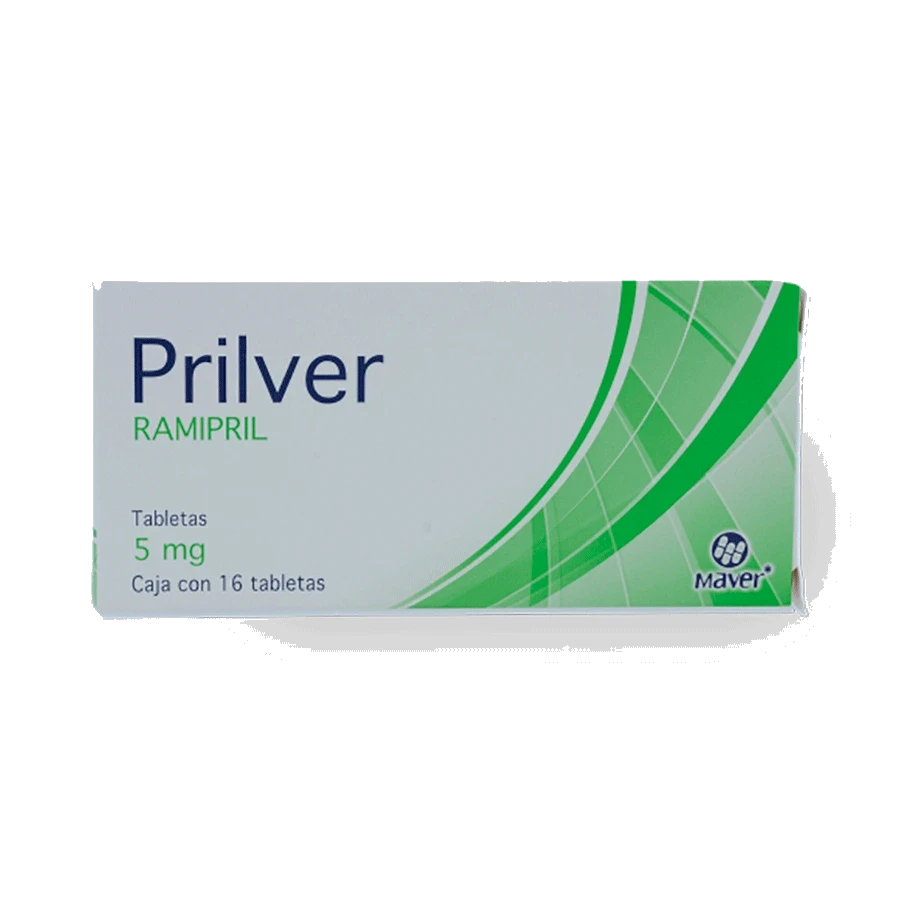 Prilver Ramipril 5 Mg 16 Tabletas Genérico Maver
