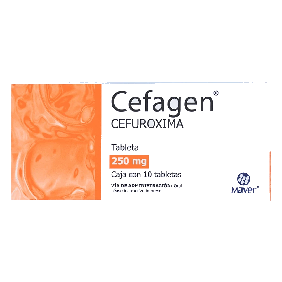 CEFAGEN (CEFUROXIMA 250MG) 10TABS